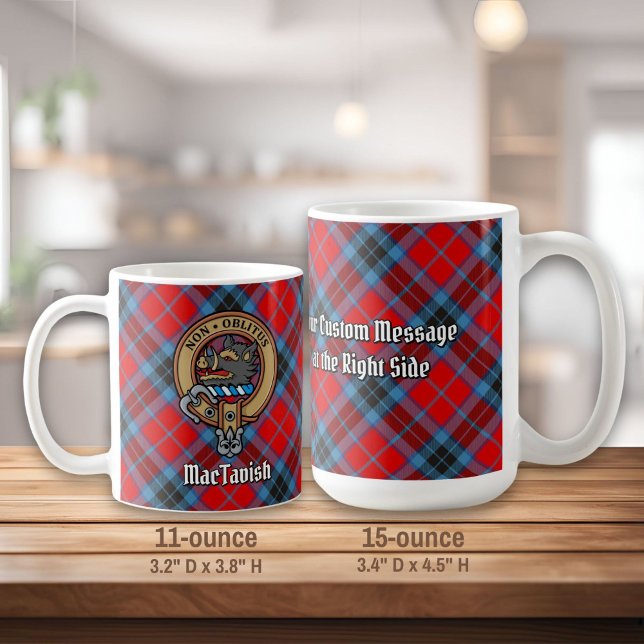 Taza De Café Clan MacTavish Escudo sobre Tartán (Subido por el creador)