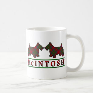Taza De Café Clan McIntosh Tartan Scottish Scottie Dogs