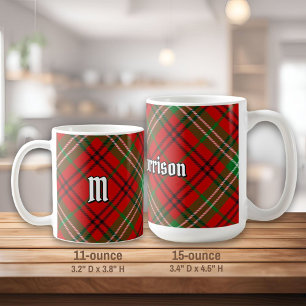 Taza De Café Clan Morrison Red Tartan Coffee Mug