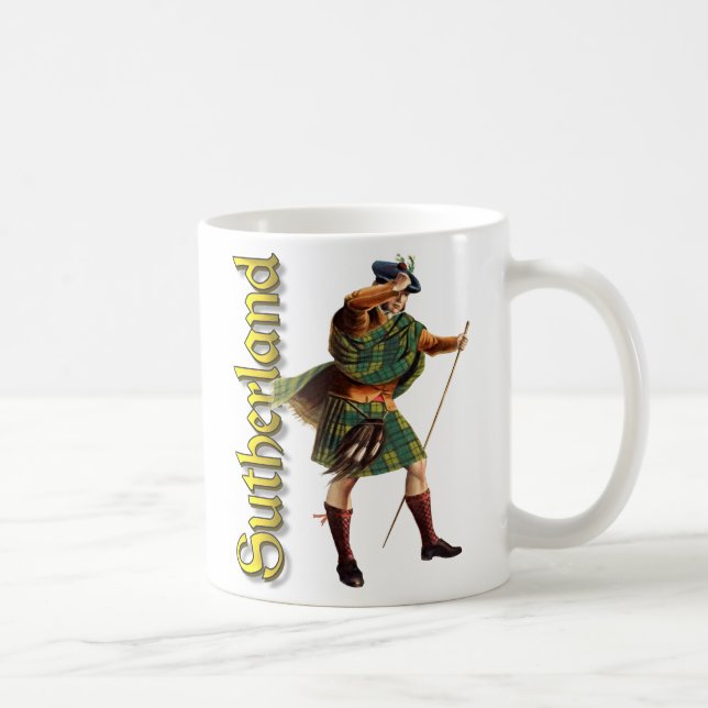 Taza De Café Clan Sutherland Old Scotland (Derecha)