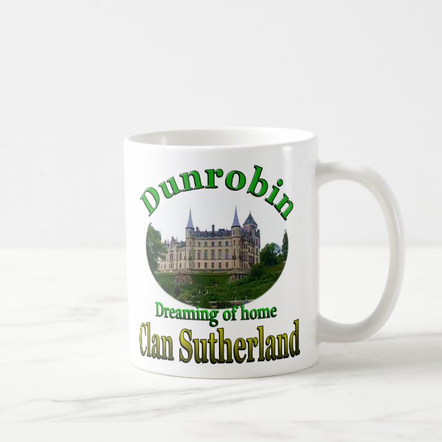 Taza De Café Clan Sutherland Soñando con el Castillo de Dunrobi (Derecha)