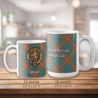 Clan Wilson Escudo sobre el antiguo Tartán