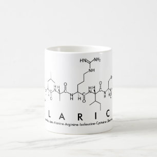 Taza De Café Clarice peptide name mug