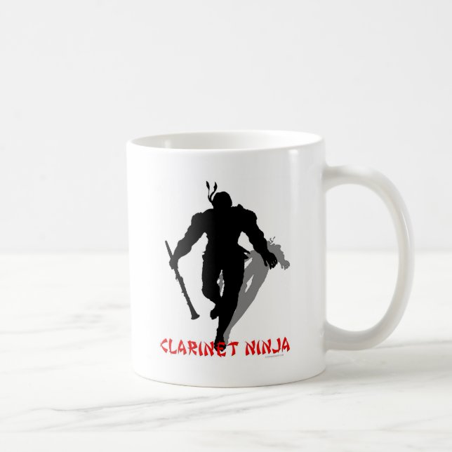 Taza De Café Clarinet Ninja (Derecha)