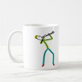 Taza De Café Clarinet Stickman