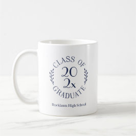 Taza De Café Clase Año Escuela Nombre Emblema de la Marina Grad