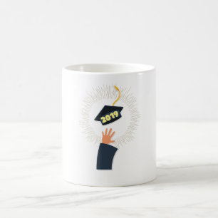Taza De Café clase de 2019 cap. de graduación, diseño de reunió