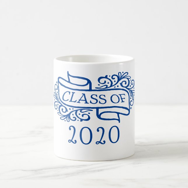 Taza De Café Clase de 2020 años de encargo y de graduación de (Centro)