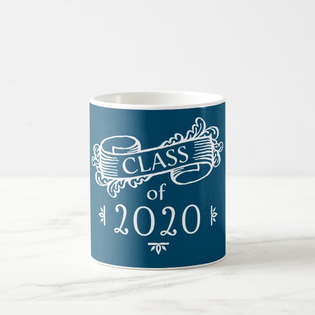 Taza De Café Clase de 2020 años de encargo y de graduación de (Centro)