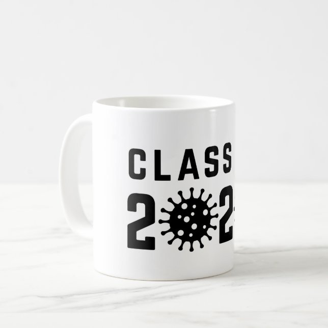 Taza De Café Clase de 2020 Mug Covid (Anverso izquierdo)