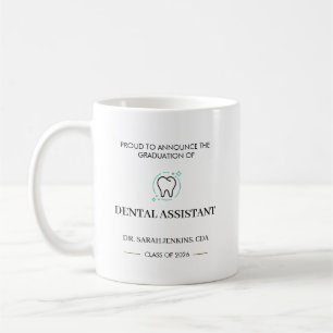 Taza De Café Clase de 2026 Graduación de Asistente Dental CDA