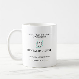 Taza De Café Clase de 2026 Graduación de Higienista Dental RDH