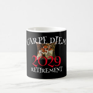 Taza De Café Clase de 2029 Jubilación Carpe Diem