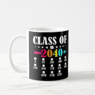 Taza De Café Clase De 2040 Graduación 12º Grado De Guardería