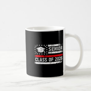 Taza De Café Clase de graduación de 2026 bandera estadounidense