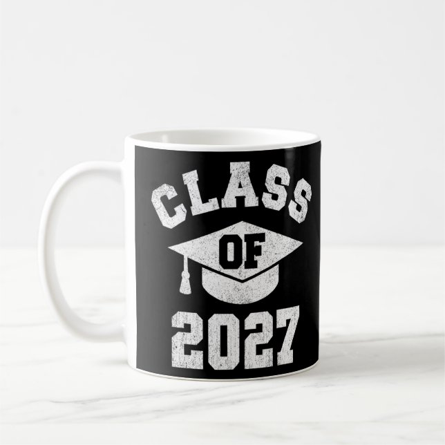 Taza De Café Clase De Graduación De 2027 Profesora Superior De  (Izquierda)