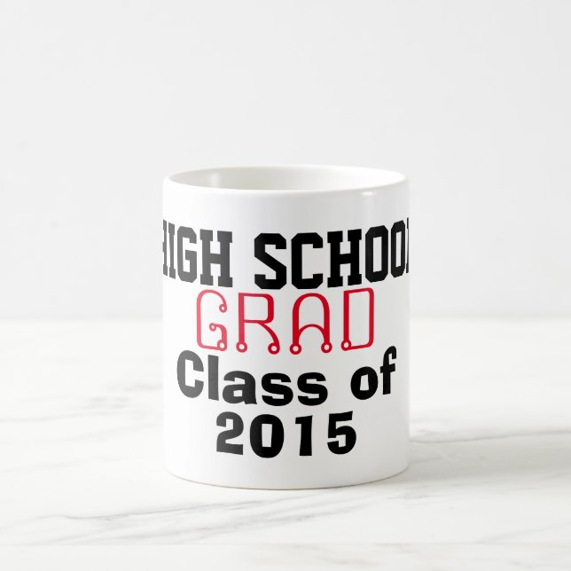 Taza De Café Clase de Graduación de Secundaria (Centro)