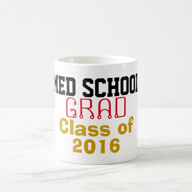 Taza De Café Clase de Graduado de la Escuela Med (Centro)