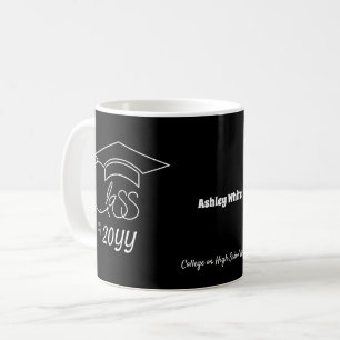 Taza De Café Clase de - Graduado Personalizado de escritura bla