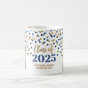 Taza De Café Clase de oro azul de café Mug 2025