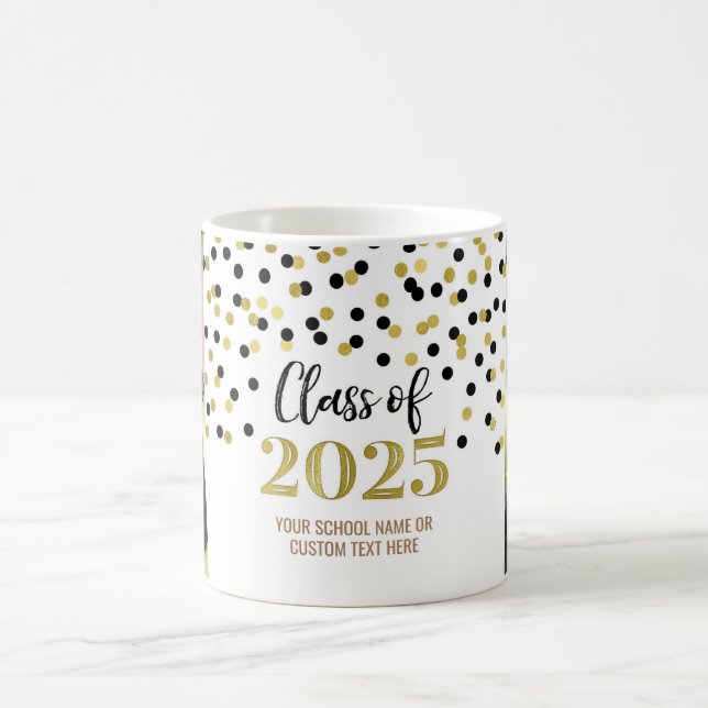 Taza De Café Clase de oro negro de café Mug 2025 (Centro)