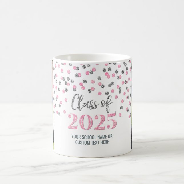 Taza De Café Clase de plata rosa del café Mug 2025 (Centro)