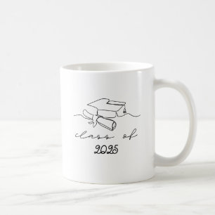 Taza De Café Clase editable de graduación de [año]