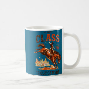 Taza De Café Clase feliz se acabó clase 2026 vaquero