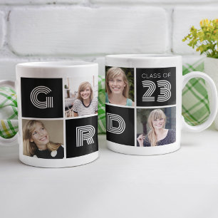 Taza De Café Clase Grad del Collage de fotos 2023