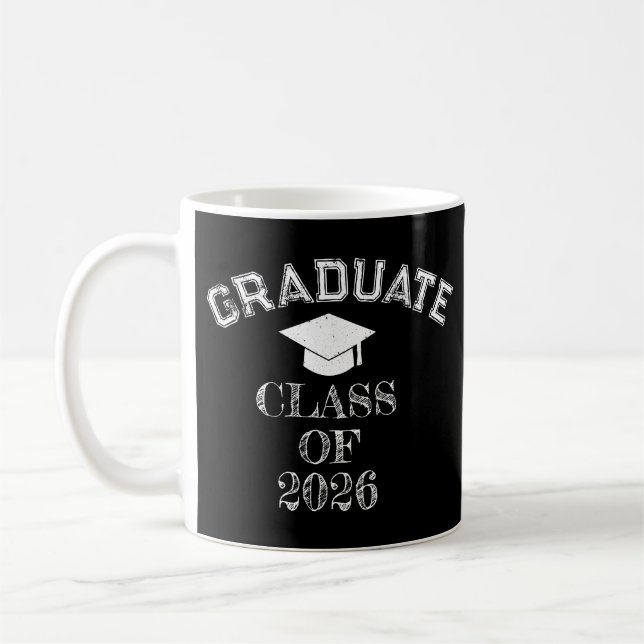 Taza De Café Clase Graduada De 2026 (Izquierda)