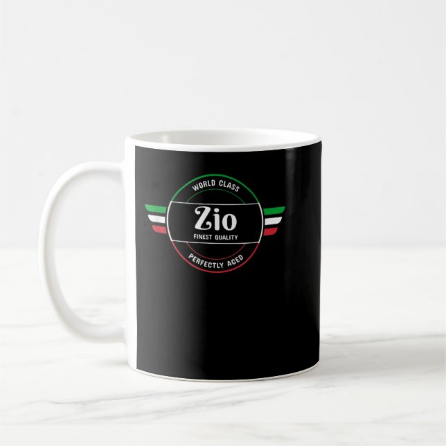 Taza De Café Clase Mundial Zio Orgullo italiano Tío Camisa (Izquierda)