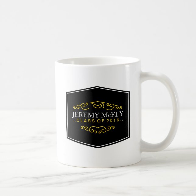 Taza De Café Clase personalizada de la graduación 2016 (Derecha)