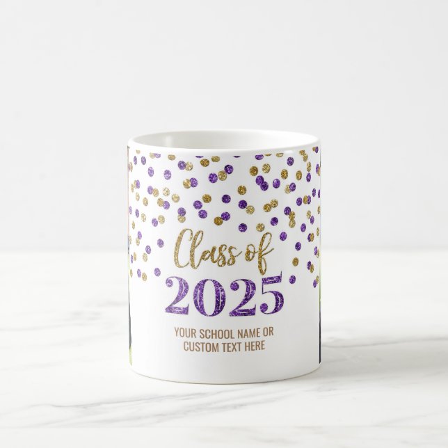 Taza De Café Clase Purple Gold de 2025 Café Mug (Centro)