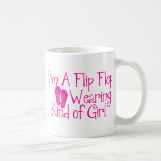 Taza De Café Clase que lleva del flip-flop de chica