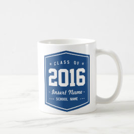 Taza De Café Clase retra azul clásica