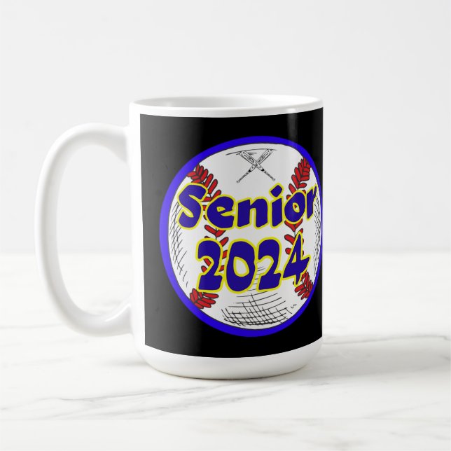 Taza De Café Clase Senior de béisbol de 2024 (Izquierda)