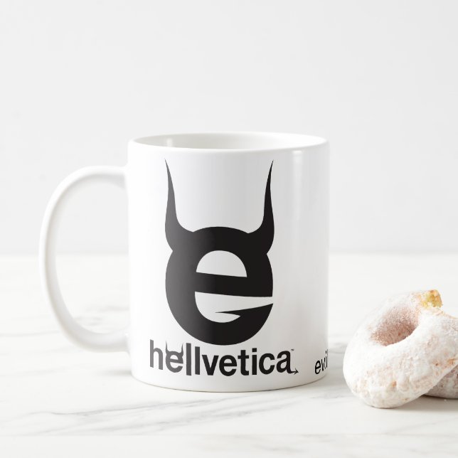 Taza de café Clásica BLACK Evil “e” (Con donut)