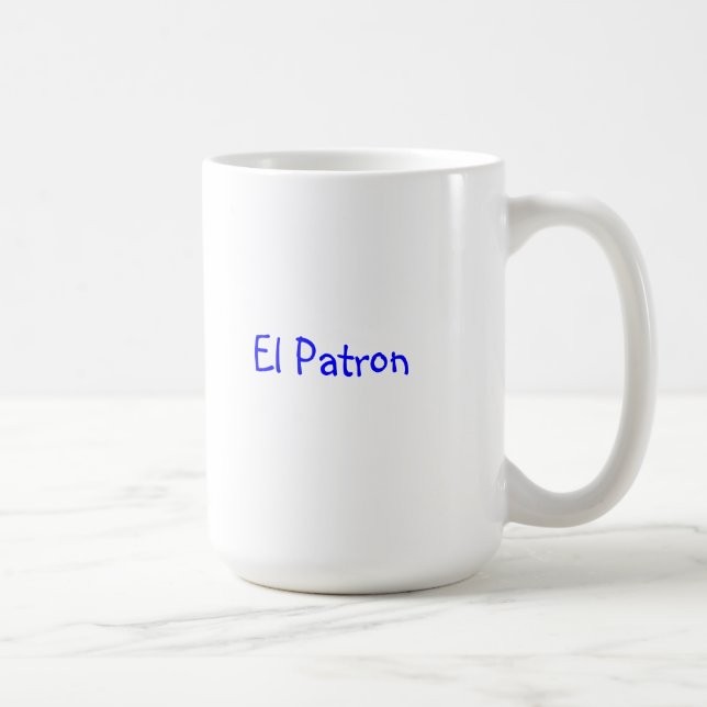 Taza de café clásica con el "patrón del EL " (Derecha)