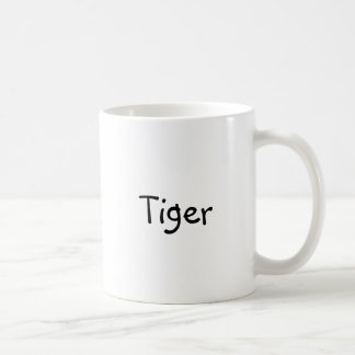 Taza de café clásica con el "tigre "