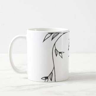 Taza de café clásica con monograma de boda