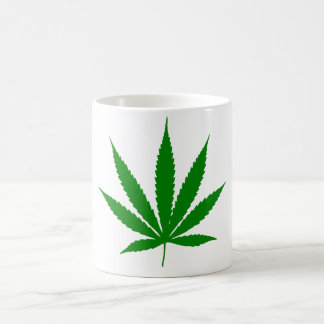 Taza de café clásica de la hoja del pote