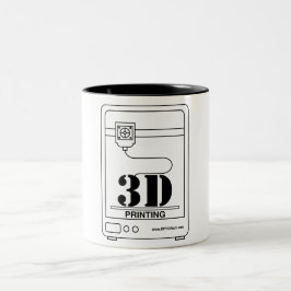 Taza de café clásica de la impresora 3D