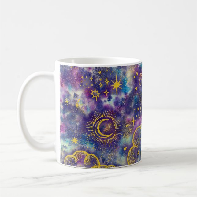 Taza de café clásica de la "luna y de las (Izquierda)