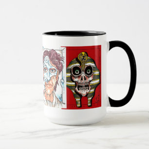 Taza de café clásica de las novelas de suspense de