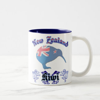 Taza de café clásica del kiwi de Nueva Zelanda