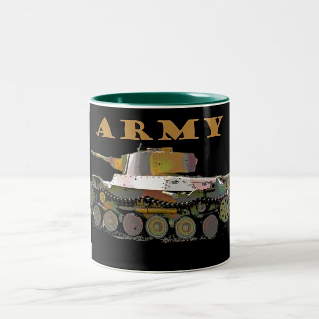 Taza de café clásica del petrolero del ejército (Centro)