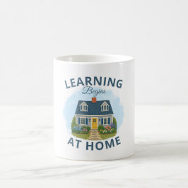 Taza de café clásica El aprendizaje comienza en ca