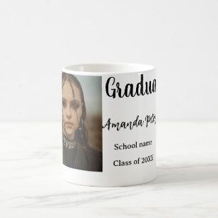 Taza De Café Clásica graduación agregar nombre de foto clase de