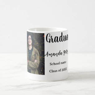 Taza De Café Clásica graduación agregar nombre de foto clase de