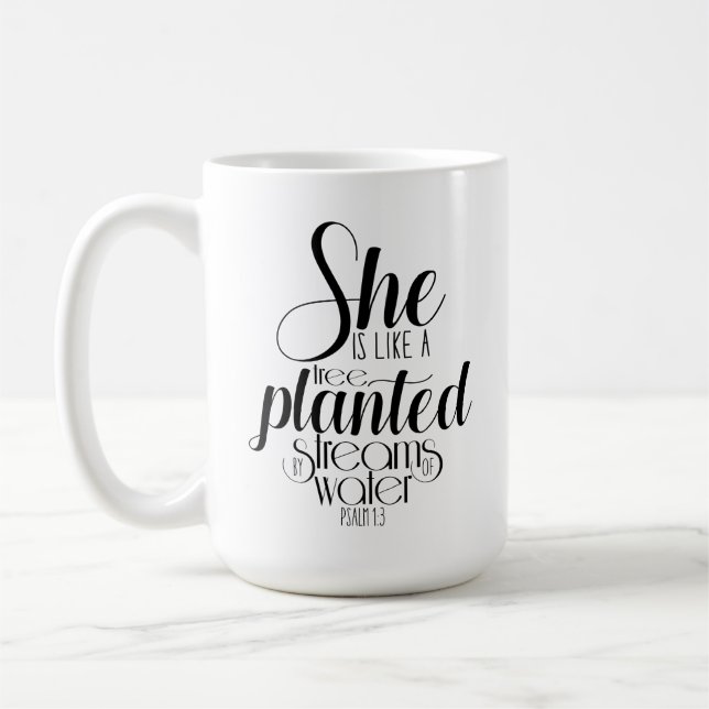 Taza De Café Clásica Mug-She es como un árbol (Izquierda)